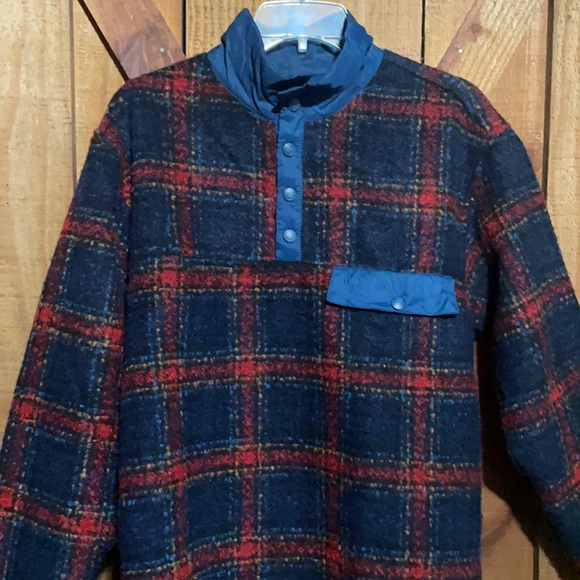 Men’s Southern Proper 1/4 snap plaid pullover - Picture 6 of 8